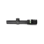 TRIJICON ACCUPOINT 1-4X24 GRN DOT 30 black scope, right-side view with green accent ring