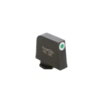 Ameriglo Tritium Front Handgun Sight for Glock, black angled view with green and white front dot
