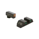 Ameriglo Trooper Tritium Sight Set with black front and rear sights and colored dots