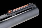 Truglo Glo-Dot Universal Sight, close top view with red fiber-optic rod on a shotgun rib