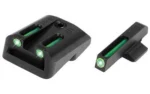 Truglo TFO Tritium/Fiber-Optic Day/Night Sights Fit Novak 1911 .260/.450 Front/Rear Green - alternate view 2