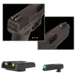 Truglo TFO Tritium/Fiber Optic Day/Night Sights for Glock 17 / 17L 19 22 23 24 26 27 33 34 35 38 and 39 Front Green Rear