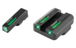 Truglo TFX Tritium/Fiber-Optic Day/Night Sights Fits CZ 75 Series - White Front Outline/Rear Green - alternate view 2