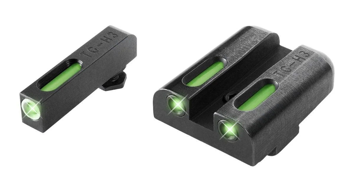 truglo-tfx-tritium-fiber-optic-sights-glock-primary Truglo TFX Tritium/Fiber Optic Day/Night Sights Fits Glock 20 21 25 28 29 30 31 32 37 40 and 41 - White Outline Front/Rear