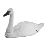 Higdon Outdoors Standard Tundra Swan Decoy, white right-side view with black bill
