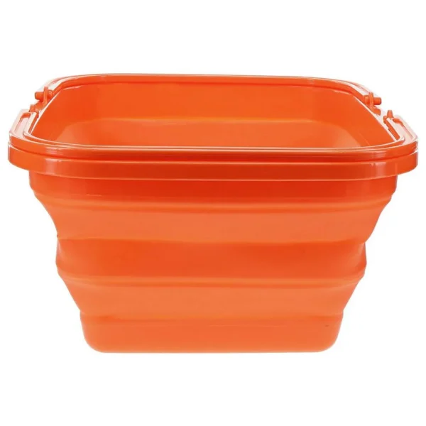 AOB Ultimate Survival Flexware Sink 2.0, orange front view in an expanded rectangular shape