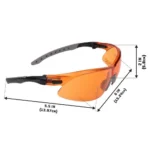 The Allen Company Inc. Allen ULTRX Keen Safety Glasses Black with Amber Lenses - alternate view 2