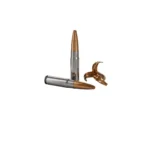 Underwood Ammo Maximum Expansion 300 BLK ammunition, three copper-and-silver cartridges displayed