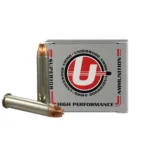 Underwood Ammo Xtreme Hunter Rifle Ammunition, silver box with two brass cartridges
