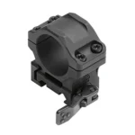 Leapers Inc. UTG ACCU-SYNC QR, black scope ring angled view with clamp and release lever