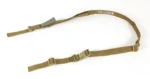 BL FORCE VICKERS 2-PT CMBT SLNG COY tan two-point sling laid out with buckles and adjusters