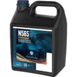 Vihtavuori N565 Rifle Powder, black handled jug with blue cap and front label