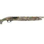 TriStar Viper G2 RT Edge shotgun, right-side view with camouflage stock, receiver and barrel
