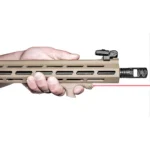 Viridian Green Laser Viridian HS1 FDE Handstop with Red Laser M-LOK Mounting