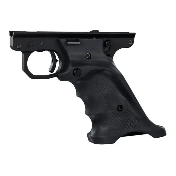 Volquartsen Target Grips for MKIII Right Handed Black, side view with finger grooves and trigger guard