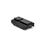 Warne Shotgun Rib Mount for Aimpoint ACRO, black angled top view with raised mounting surfaces