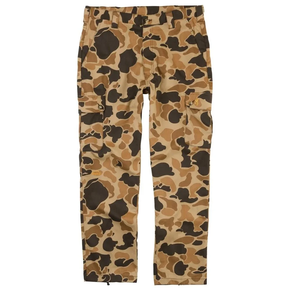 wasatch-pant-vintage-tan-camo-primary Browning Wasatch Pant, vintage tan camouflage front view