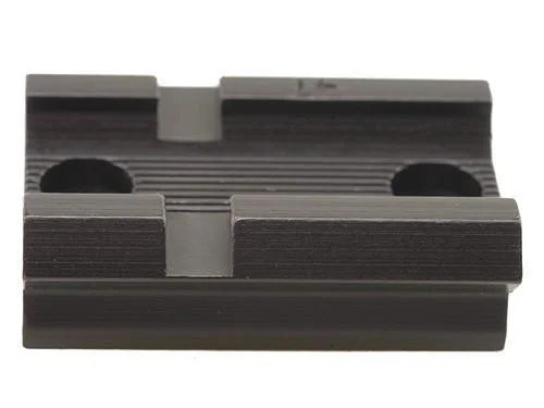 weaver-47m-ruger-44-rear-scope-base-primary Weaver Standard Top Mount #47M Ruger 44 REAR, matte black top view with mounting channels