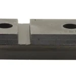 Weaver Grand Slam scope base, matte black top view with two mounting holes and raised section