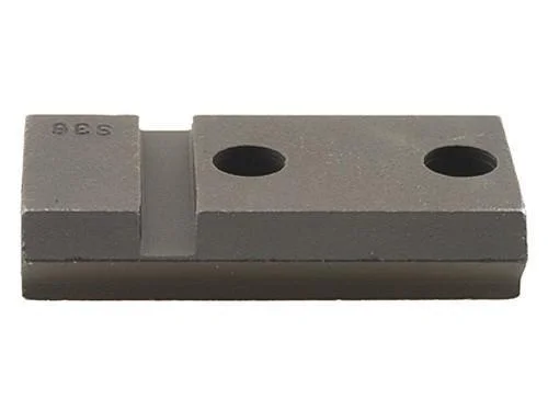 Weaver Grand Slam Steel Top Mount Scope Base S36 CF-2 Rear, matte black top view with two holes