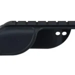 Weaver No Gunsmith Saddle, matte black side view with top rail and mounting holes