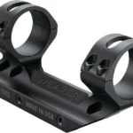 Weaver Premium Modern Sporting Rifle (MSR) Optics Mount, black angled view with dual rings