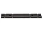 WEAVER #416M WIN 1300 matte black rail, top view with mounting holes and cross slots