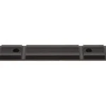 WEAVER #416M WIN 1300 matte black rail, top view with mounting holes and cross slots