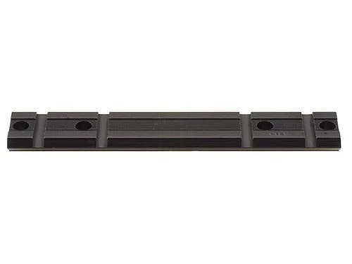 WEAVER #416M WIN 1300 matte black rail, top view with mounting holes and cross slots