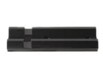 Weaver #402M, black angled top view showing the grooved mounting base