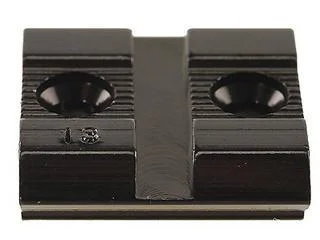Weaver Standard Top Mount Aluminum Scope Base #13, top view in black with two screws