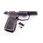Wilson Combat Grip Module for P365 XL Manual Safety, black right-side view with textured grip and small parts