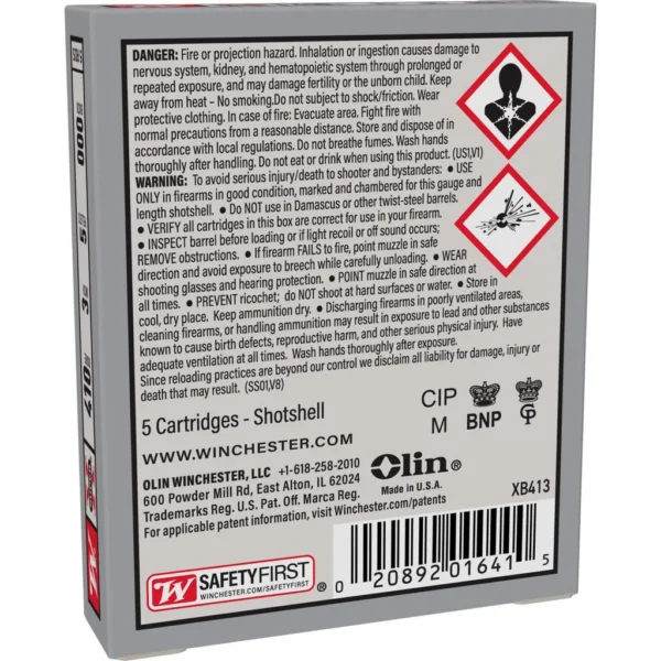 Winchester Ammunition WIN SPRX 410 3" 000BK 5PLT 5/250