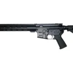 WMD BEAST black rifle, right-side view with ventilated handguard, pistol grip and adjustable stock
