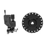 AOB Frankford Arsenal X-10 .40 S&W Bullet Feed Conversion Kit, black feeder parts displayed