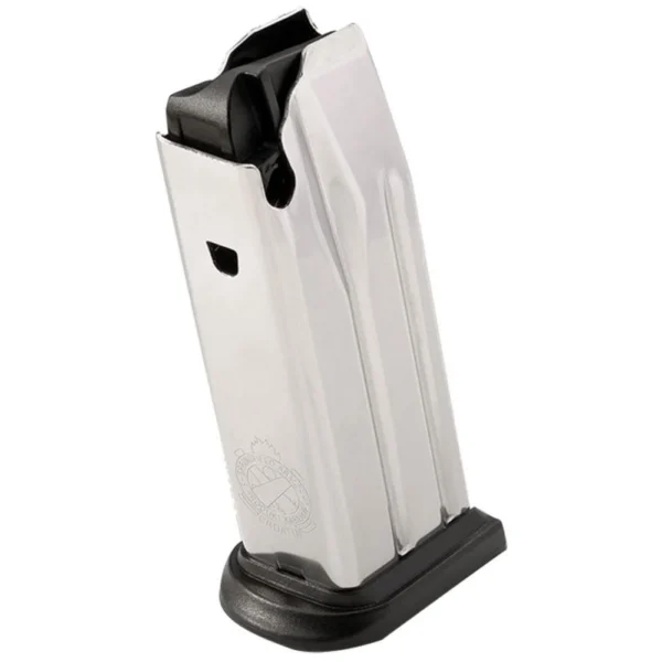 Springfield Armory XD(M) 3.8 Compact Handgun Magazine, stainless body with black base