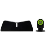 XS Sight DXW2 Standard Dot Sight black rear sight and front sight with green dot