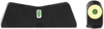 XS Sights XS DXT2 BIG DOT, black front and rear sights with yellow-green inserts