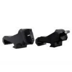 XS Sight XTI2 DXW black offset front and rear sights in angled views, with white front dot