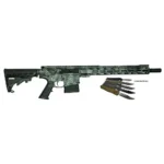 10 Ring Great Lakes AR-10 Rifle .308 Win 10rd Magazine 16" Barrel Lichen Grey with 5 OTF 3-1/2" Blade Knives