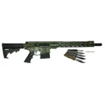 10 Ring Great Lakes AR-10 Rifle .308 Win 10rd Magazine 16" Barrel Lichen Green with 5 OTF 3-1/2" Blade Knives