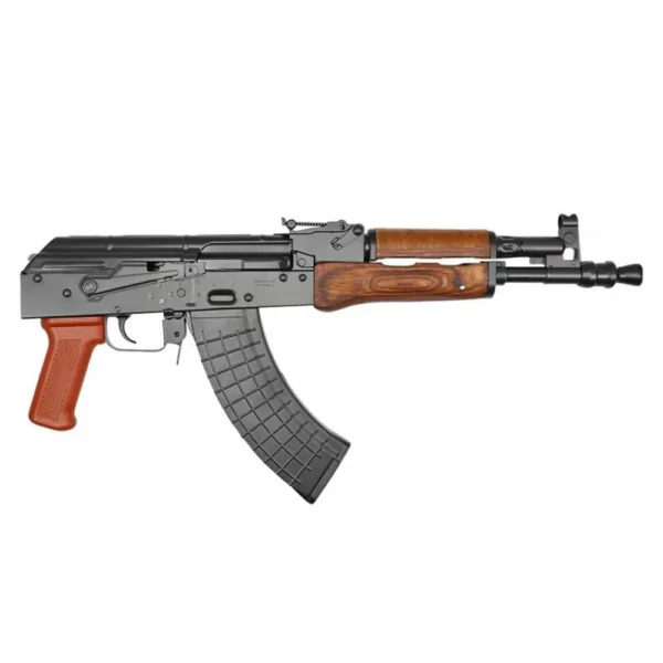 10 Ring Pioneer Arms Forged Hellpup AK-47 Handgun 7.62x39 30rd Magazines (2) 11.7" Barrel Black and Laminated Wood