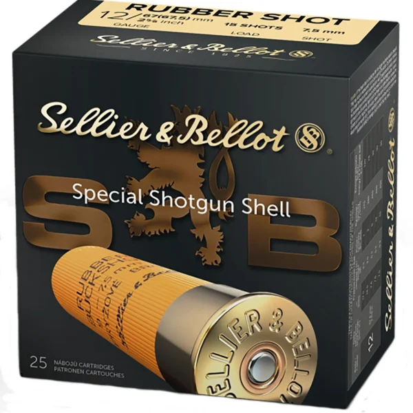 Mag-Tech/Sellier- Bellot Sellier & Bellot Shotgun Ammunition 12 ga 2 5/8" 15 plts Rubber 25/ct