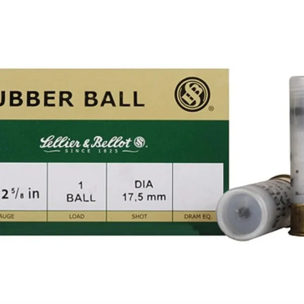 Mag-Tech/Sellier- Bellot Sellier & Bellot Shotgun Ammunition 12 ga 2 3/4" 1 ball Rubber 25/ct