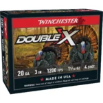 Winchester Ammunition WIN DBL X HV TRKY 20GA 3" #4 10/100