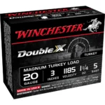 Winchester Ammunition Winchester Supreme Double-X Magnum Turkey Shotshells 20 ga 3" 1-1/4 oz 1185 fps #5 10/ct