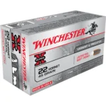 Winchester Ammunition Winchester Super-X Rifle Ammunition .22 Hornet 45 gr. JSP 2690 fps 50/ct