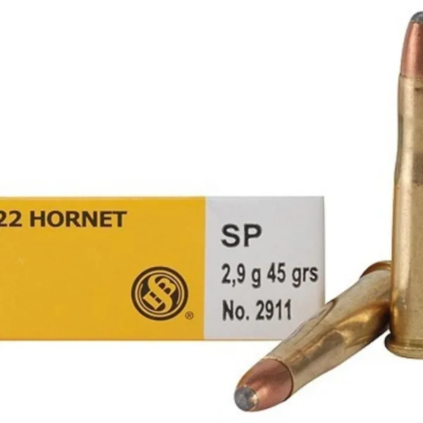 Mag-Tech/Sellier- Bellot Sellier & Bellot Rifle Ammunition .22 Hornet 45 gr SP 2346 fps 20/ct