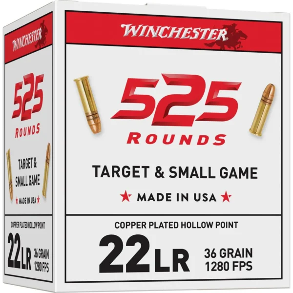 Winchester Ammunition Winchester .22 LR Bulk Pack Rimfire Ammunition .22 LR 36 gr CPHP 525/ct