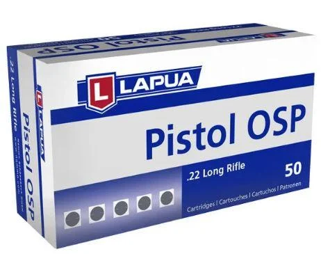 Lapua Ammunition Lapua Pistol OSP Rimfire Ammunition .22 LR 40 gr LRN 919 fps 50/ct